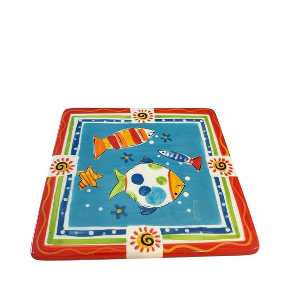 HAUSENWARE Ceramic Art Tile Trivet - Excellent Condition! - Picture 7 of 9